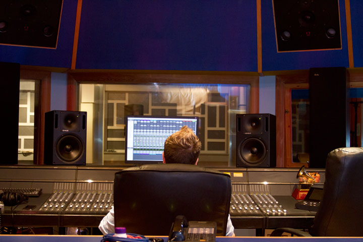 Recording console in the legacy studio